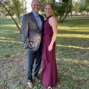 Vera Wang bridesmaid dress - wine